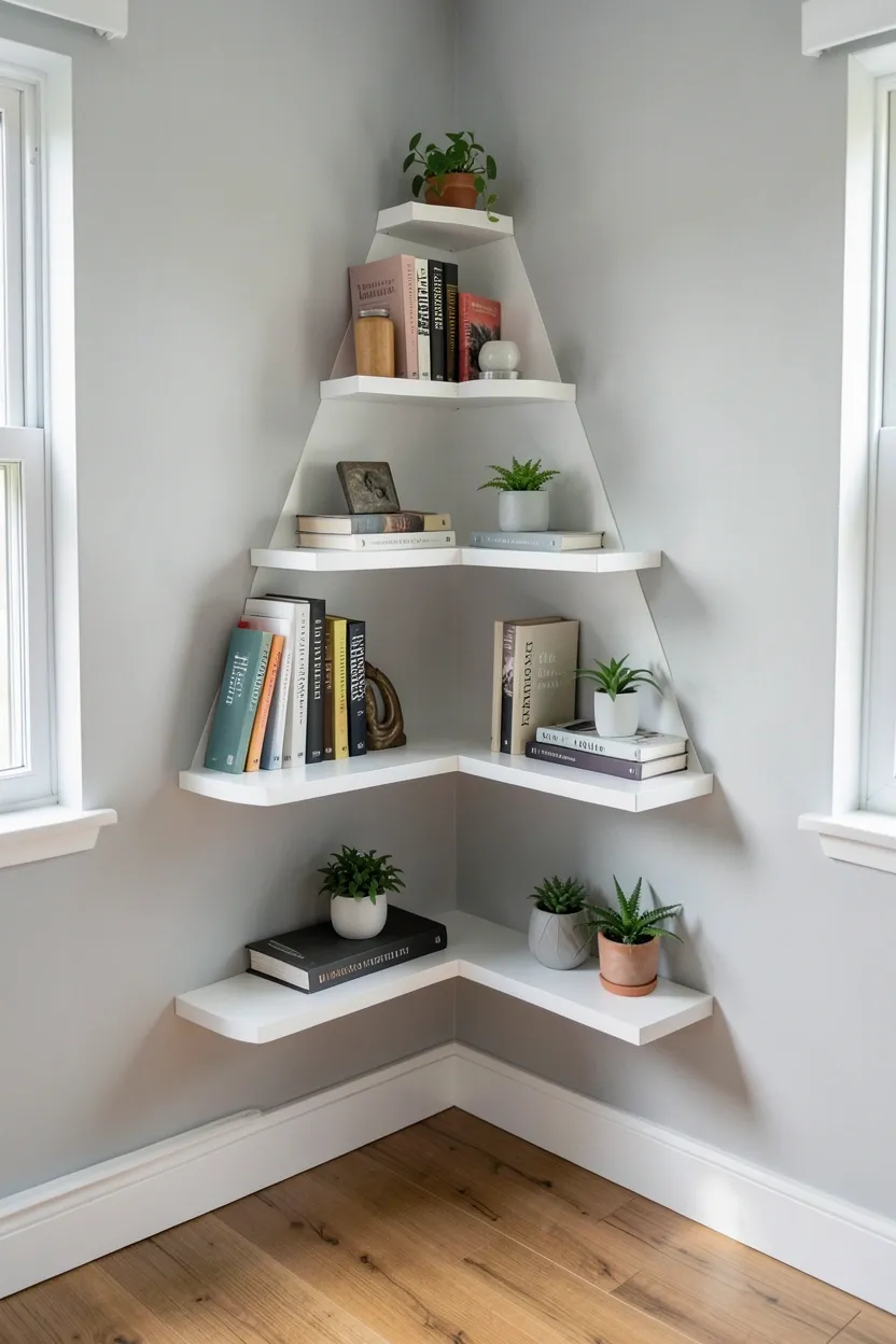 Corner Floating Shelves