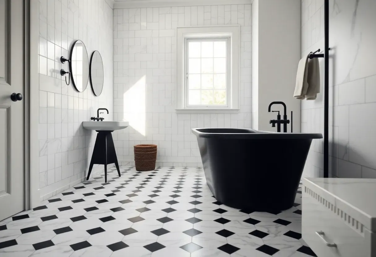 25 Black and White Bathroom Ideas for Timeless Elegance