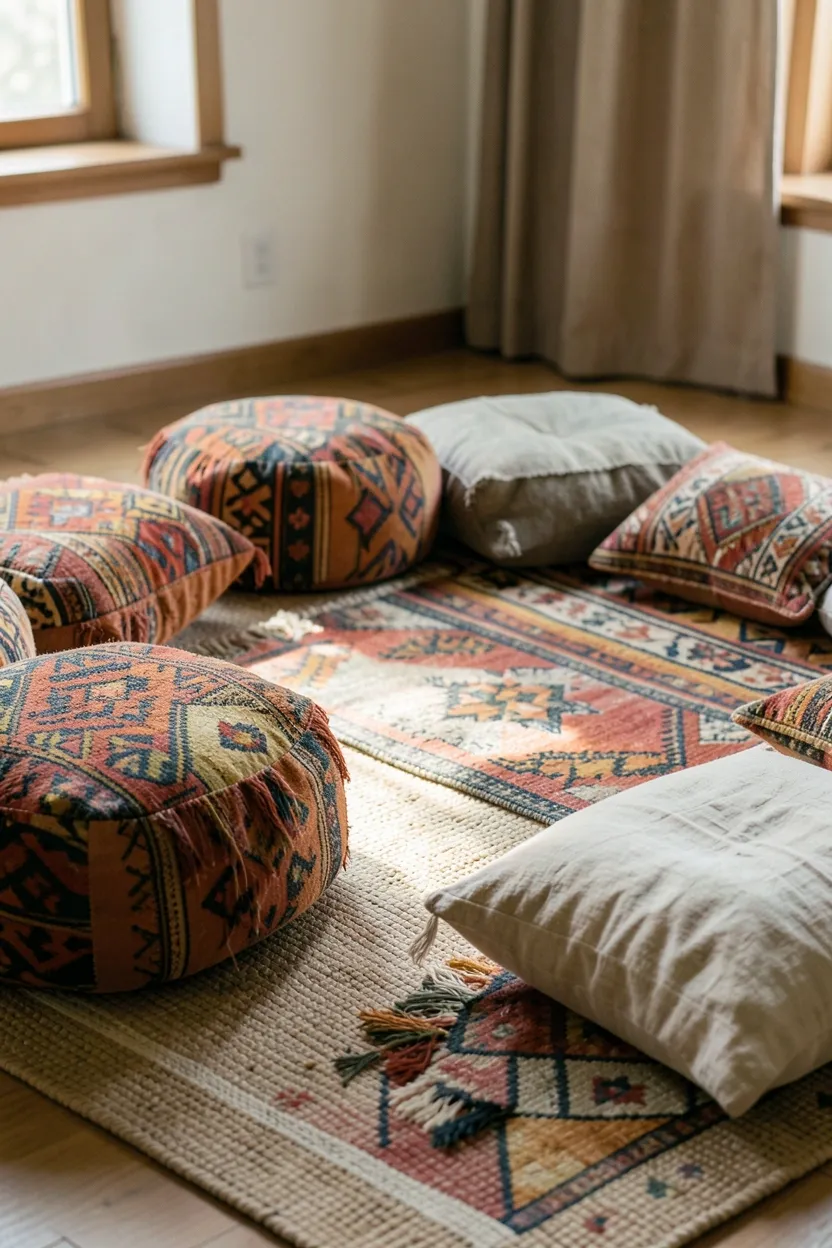 Floor Cushion Meditation Circle