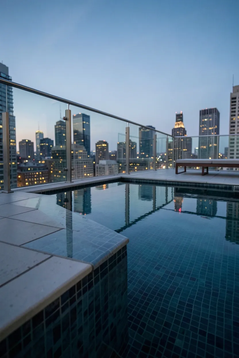 Vanishing Edge Pool with City Views