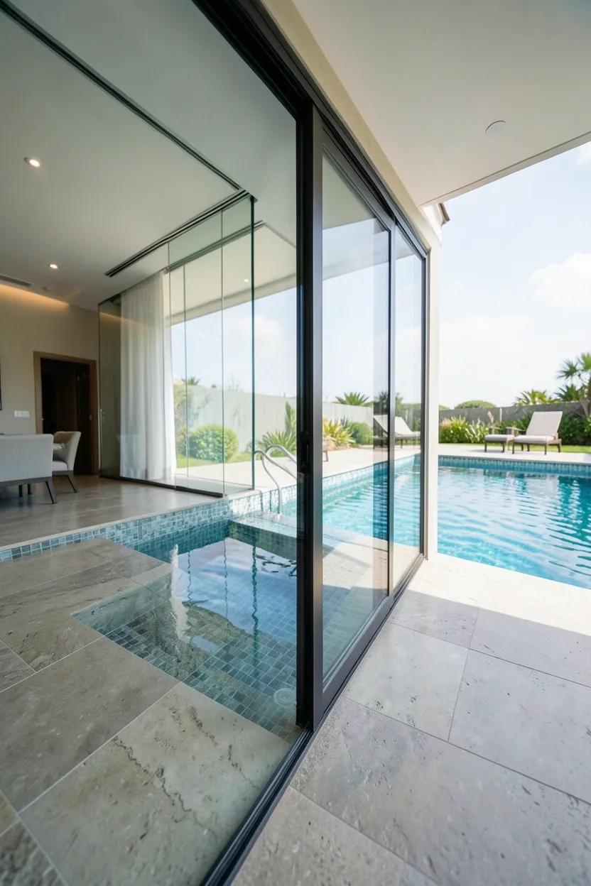 Indoor-Outdoor Pool Connection