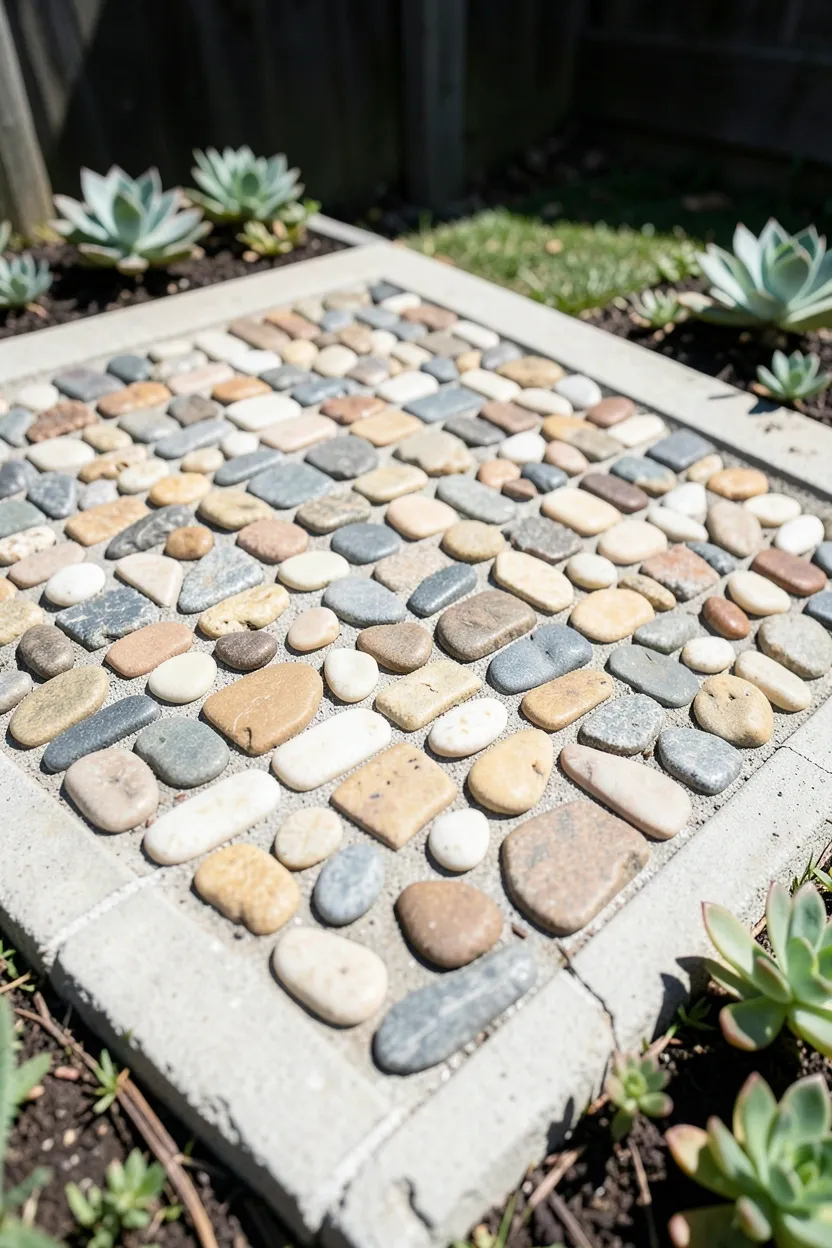 Artful Pebble Mosaic