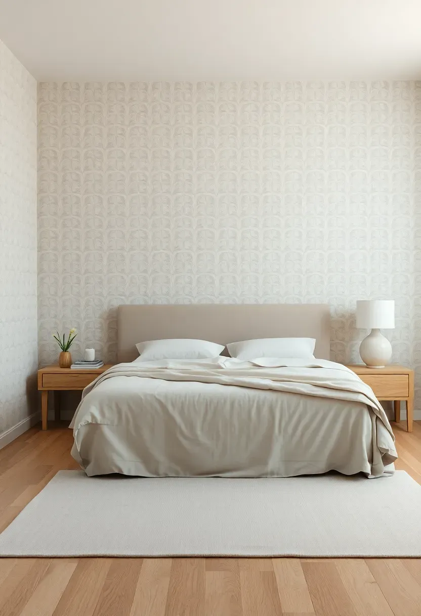 Low-Contrast Patterned Wallpaper