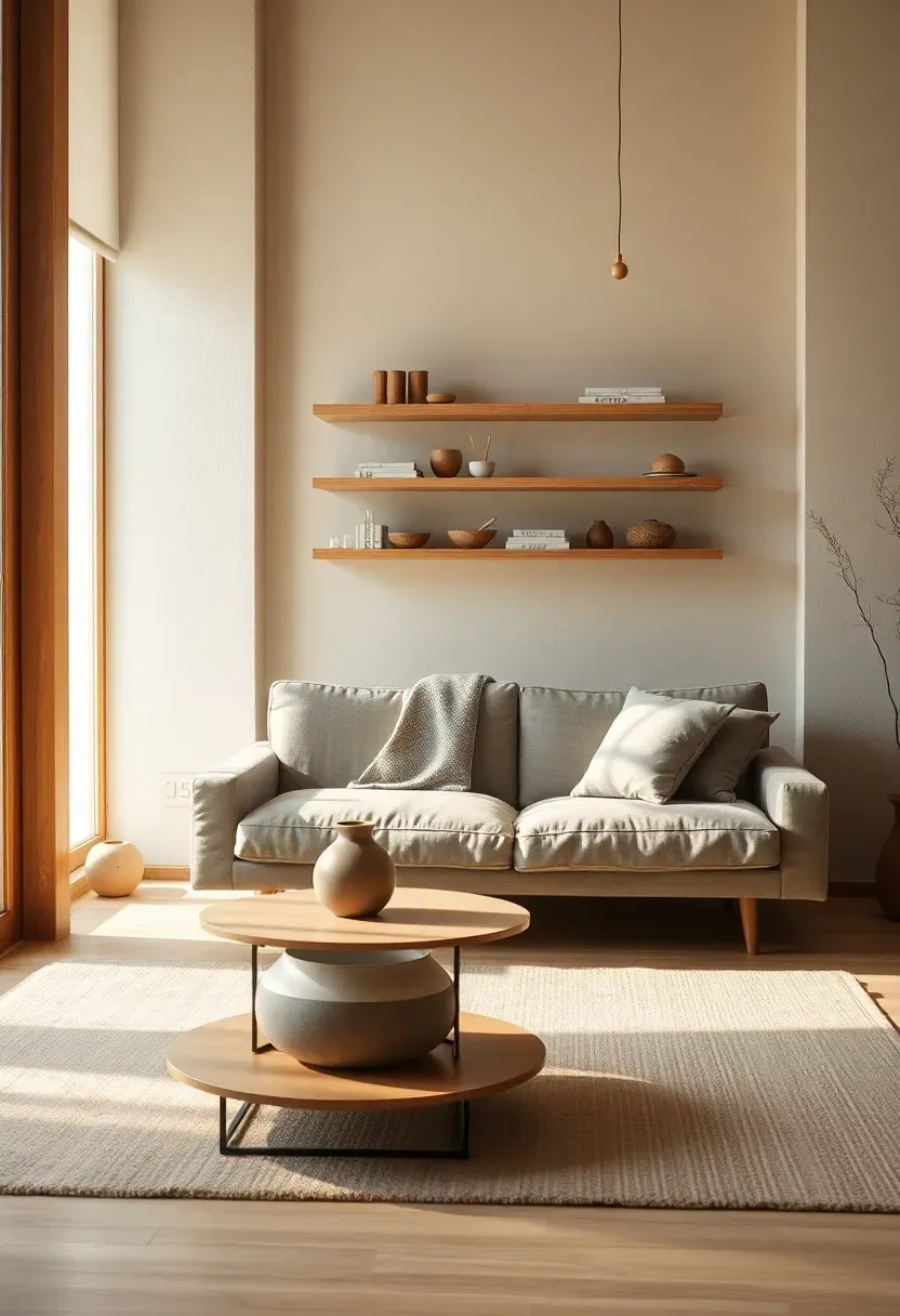 Open Shelves With Negative Space