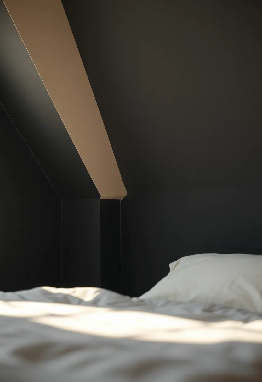 Dark ceiling paint for a cocoon effect