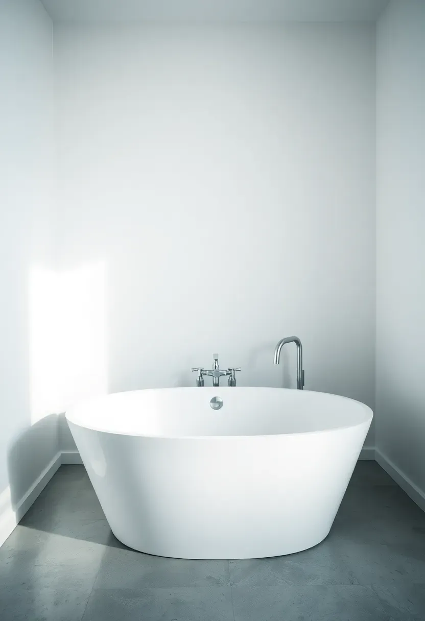 Freestanding Bathtub in Corner