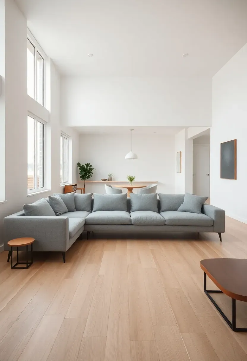 19 Minimalist Living Room Ideas with Gray Couches That Create a Welcoming Living Room