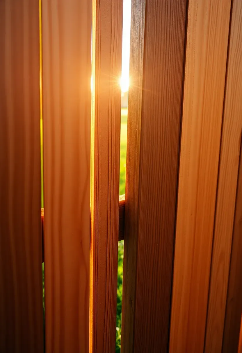 Shadowbox fence showing alternating boards on front and back allowing light to filter through while maintaining privacy