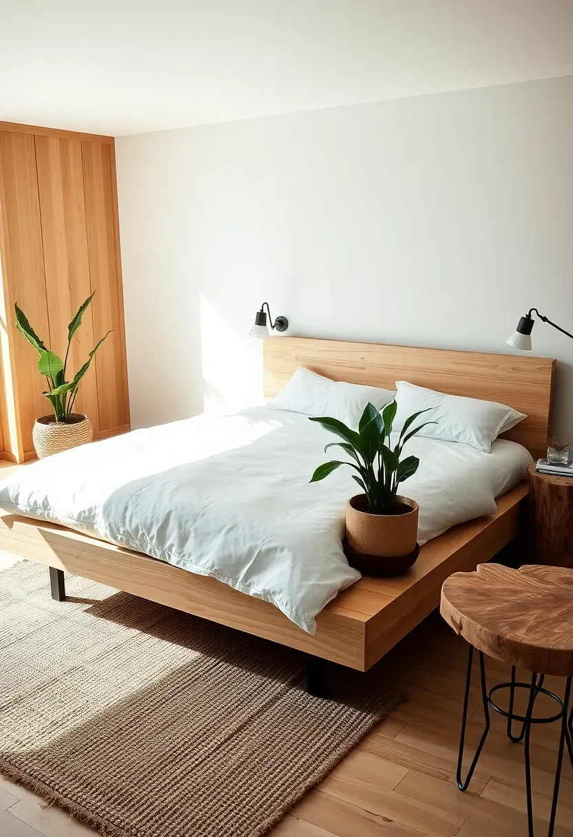 Sustainable Minimalist Men's Bedroom