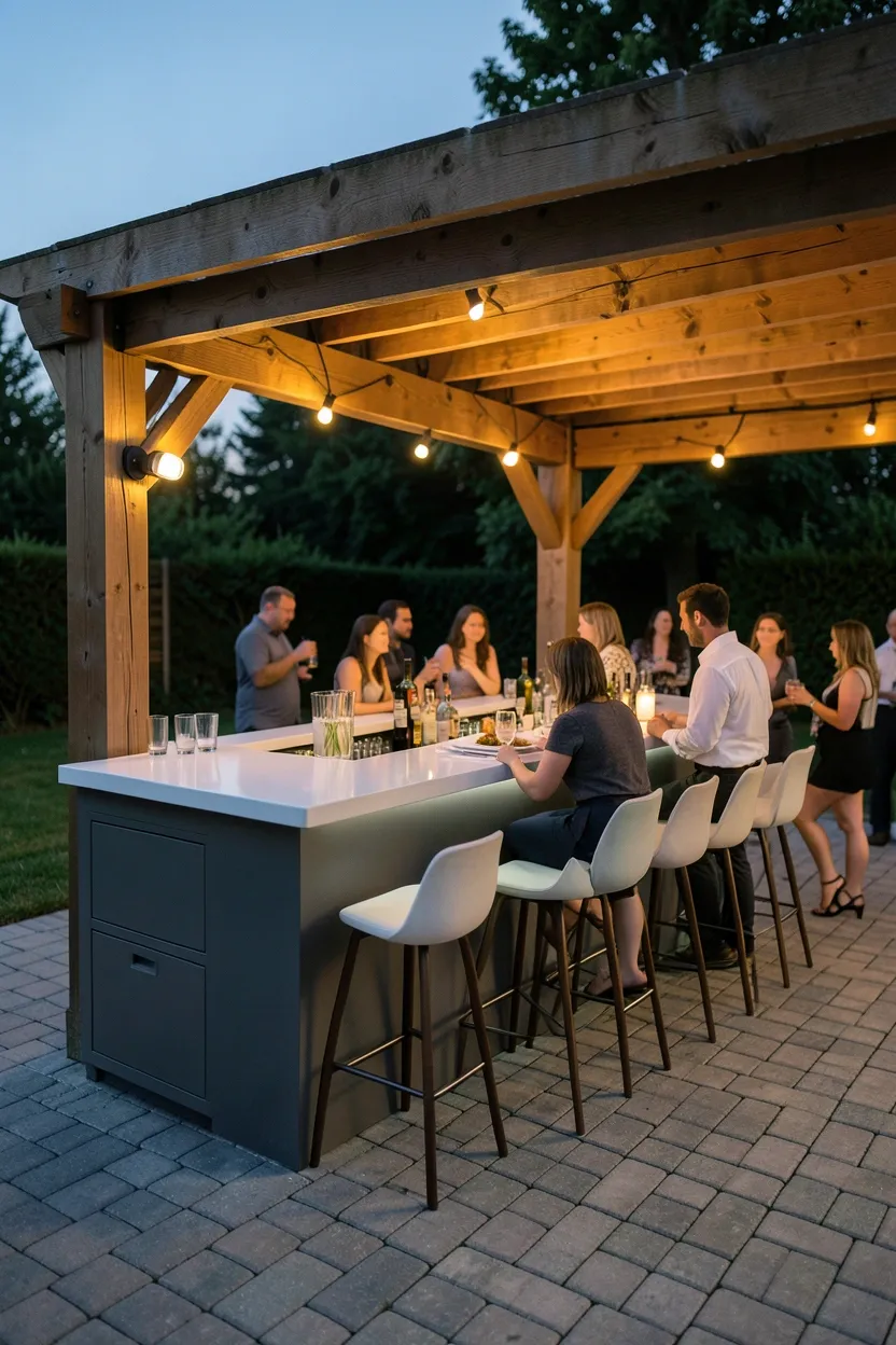 Pergola with Ceiling Fan