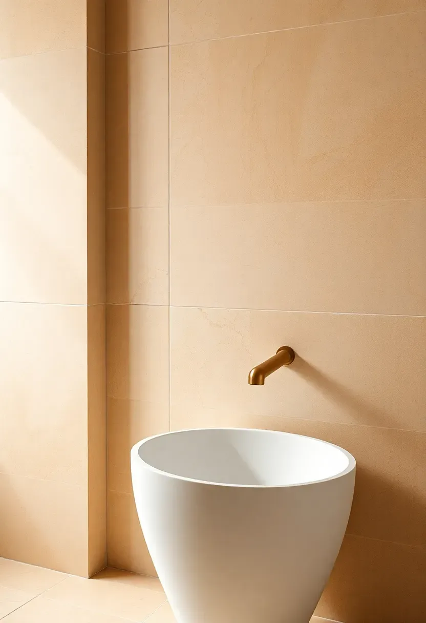 warm travertine stone tile bathroom wall remodel 2026