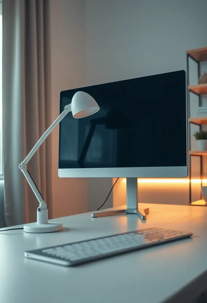 Elegant dining room with a cluster of three varied-height brass pendants centred above a walnut table, flanked by perimeter wall sconces casting warm light on exposed brick walls