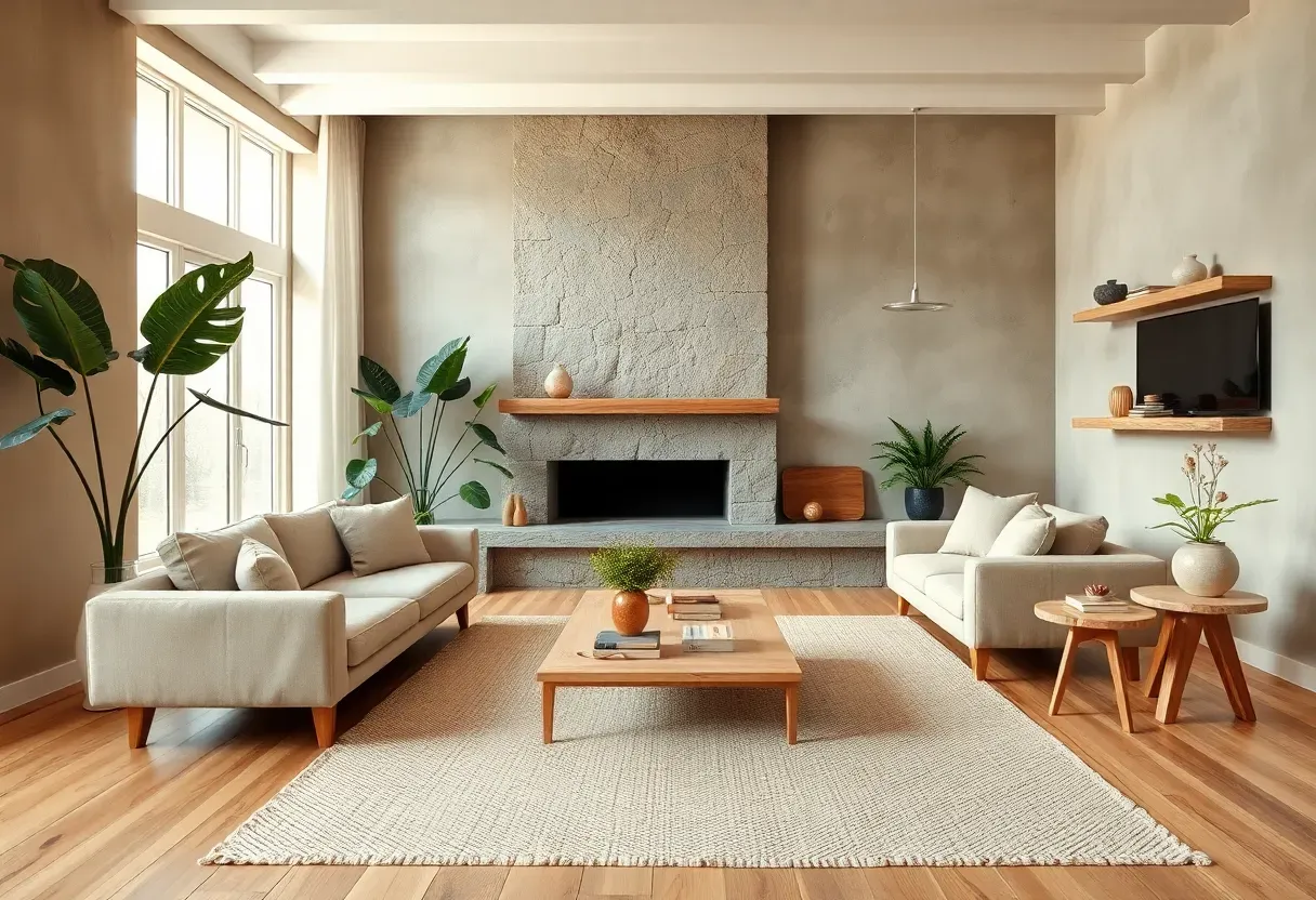Earthy Modern Living Room
