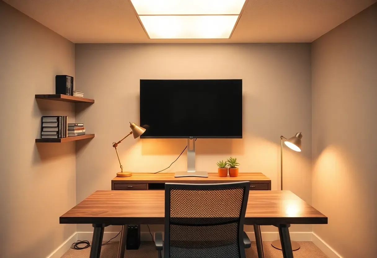 25 Basement Office Ideas No Windows