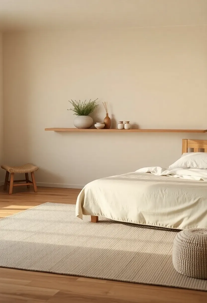 Stonewashed linen slipcovered storage bench wall