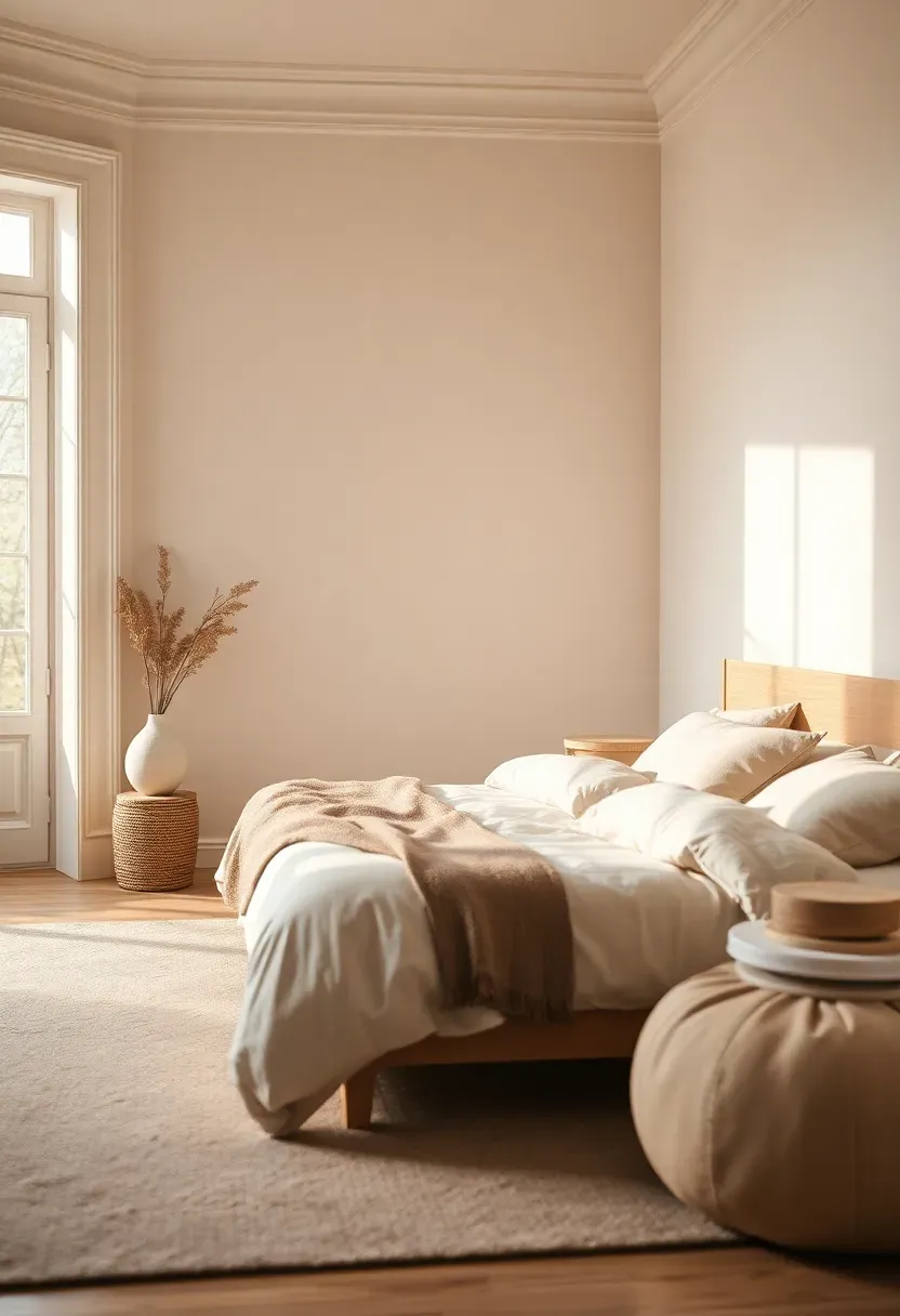 Warm neutral wall and trim blend