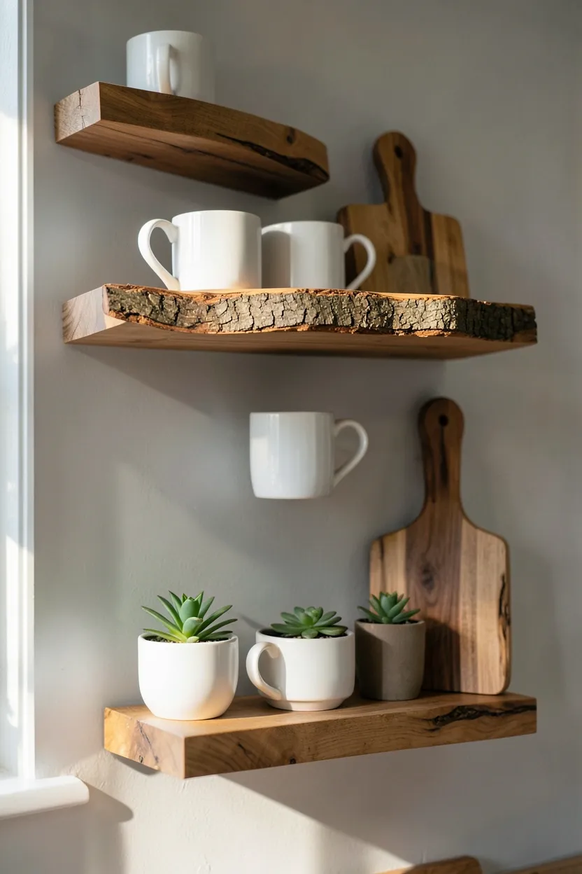 Raw Edge Shelves