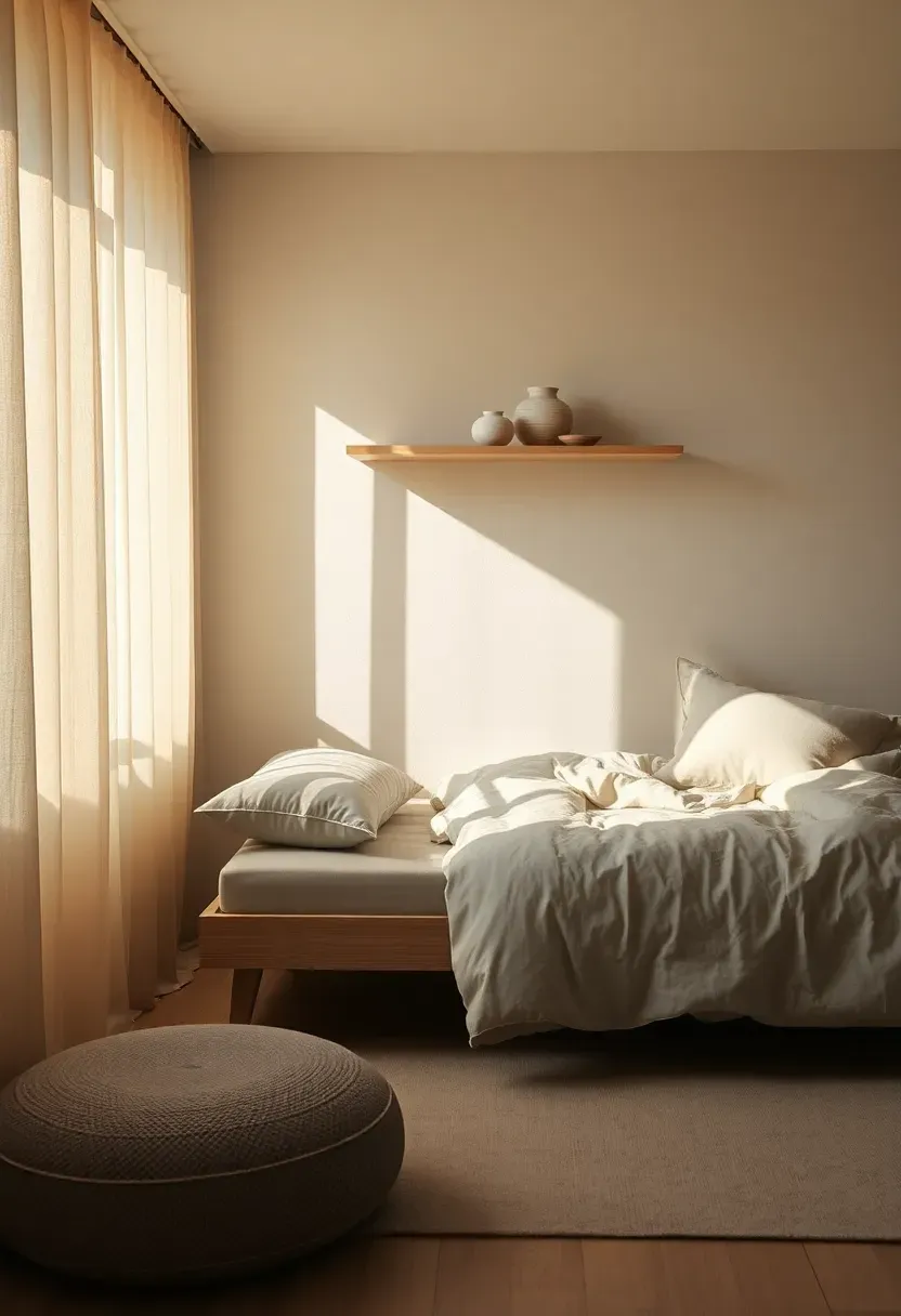 Felted wool acoustic panels for calm sleep