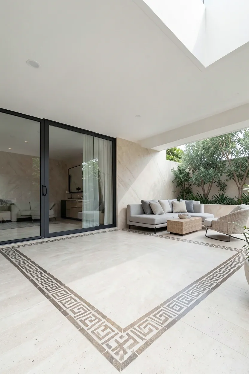 Seamless Texture with Decorative Borders