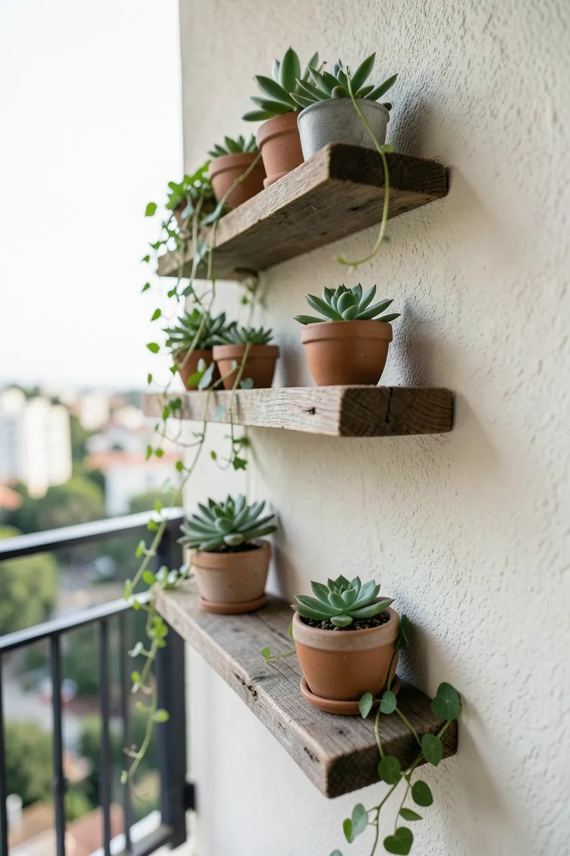 Floating Shelves for Plants