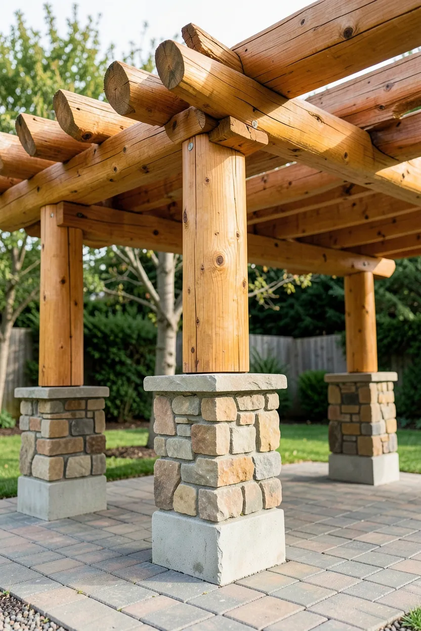 Pergola with Fire Pit