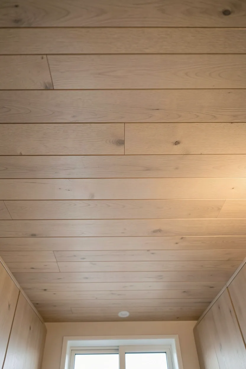 Japandi kitchen with under-mount integrated sink flush with honed quartz countertop for a seamless surface