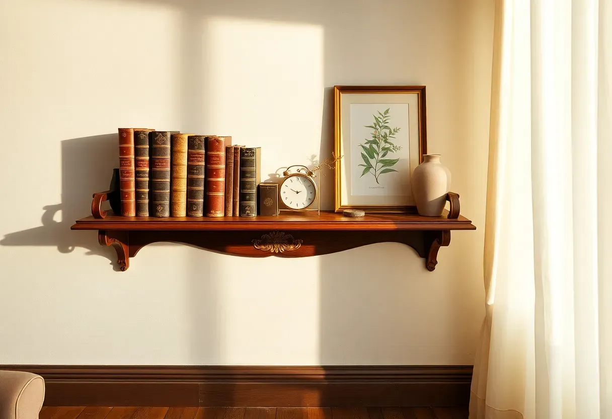 23 Antique Wall Shelf Styling Ideas for a Timeless Home