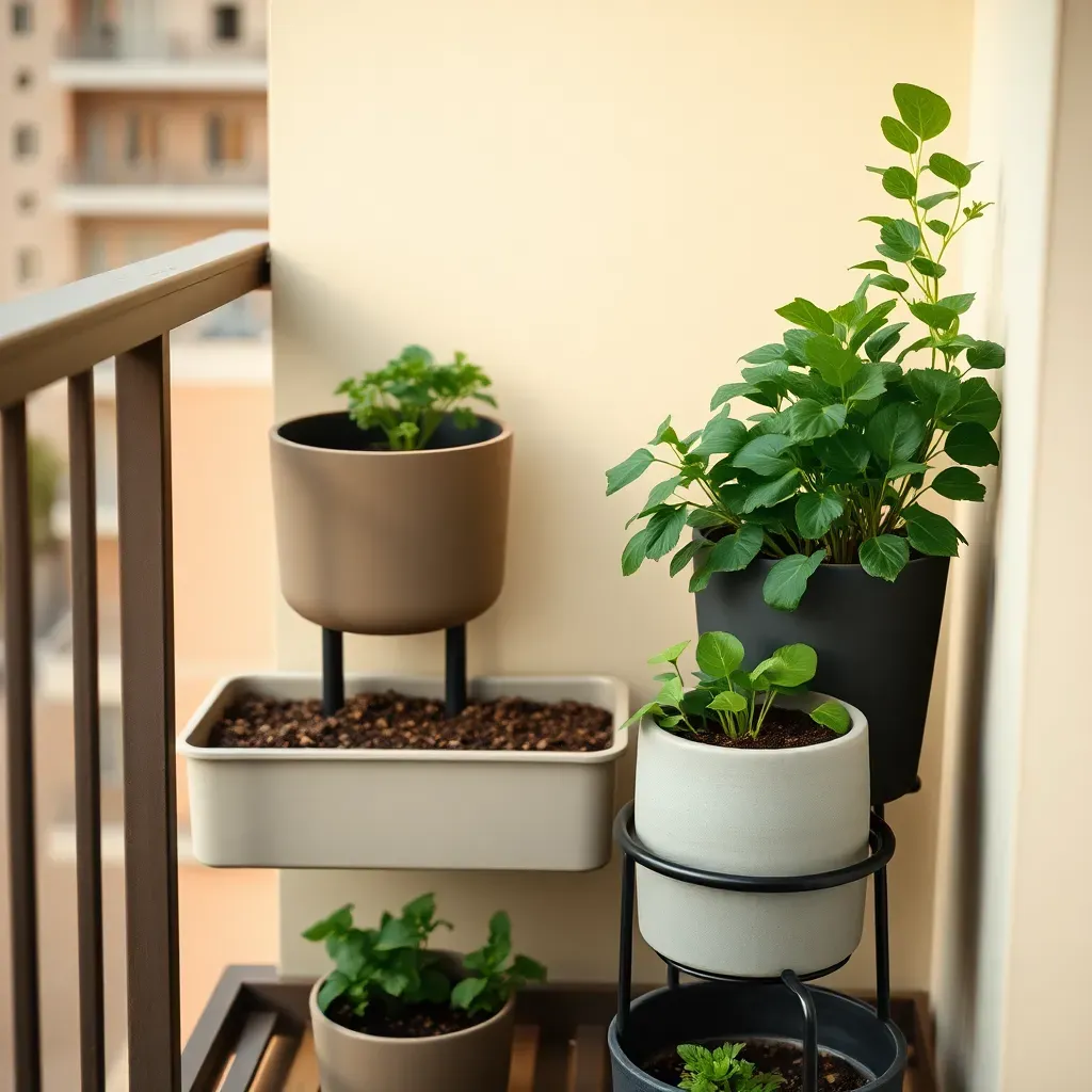 Corner tiered planter to stack greens
