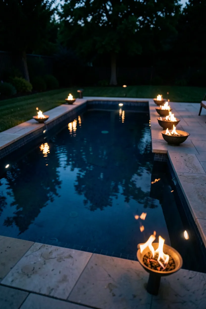 Infinity Pool with Fire Features