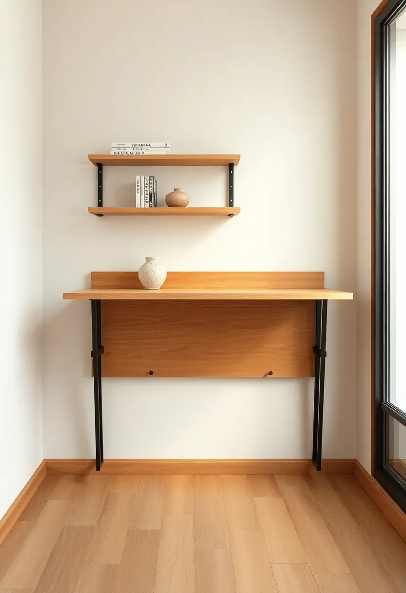 Wall-Mounted Folding Desk for Multi-Use Space