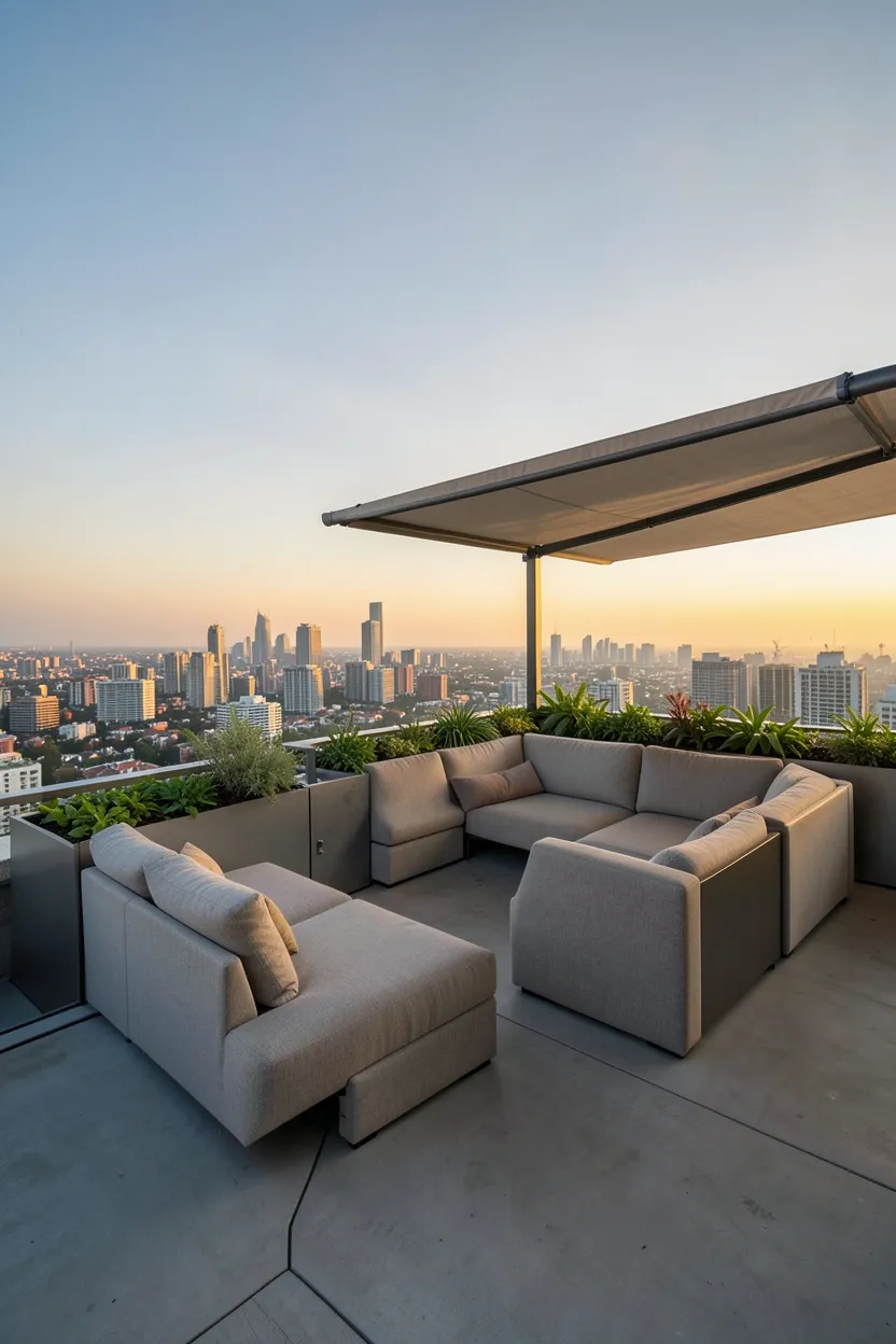 Rooftop Terrace with Modular Seating