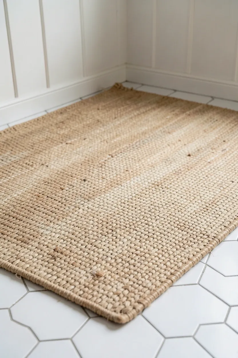 Soft Area Rug in Natural Fibers