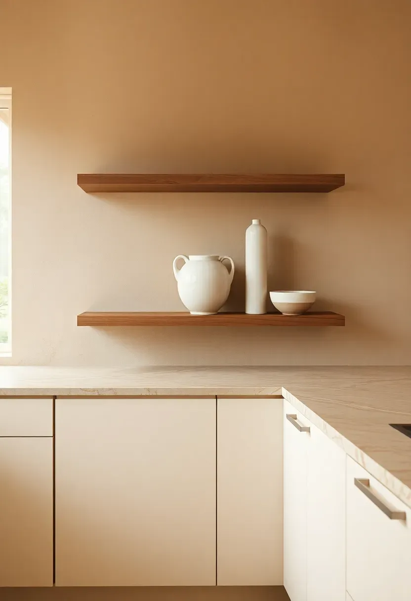 earthy layered neutral kitchen palette with multiple warm tones