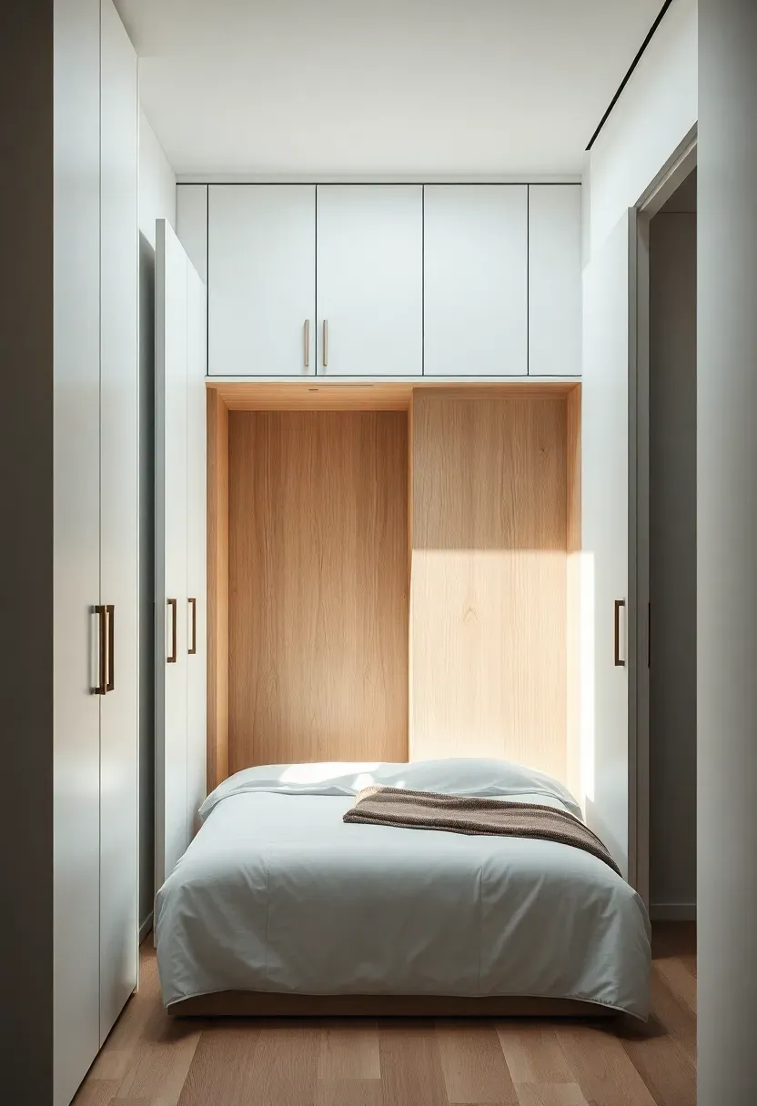 Floor-to-Ceiling Built-In Wardrobe with Matte White Doors