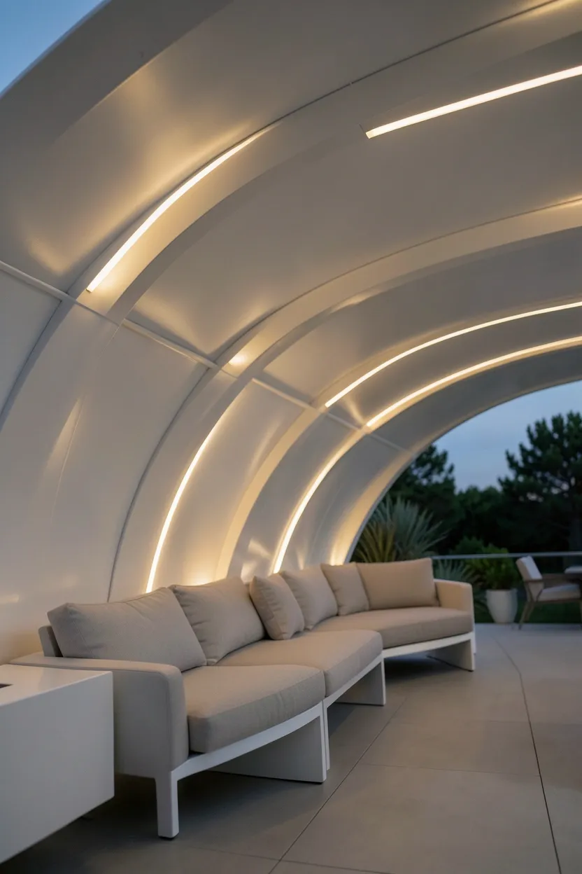 Curved Roof Patio Cover