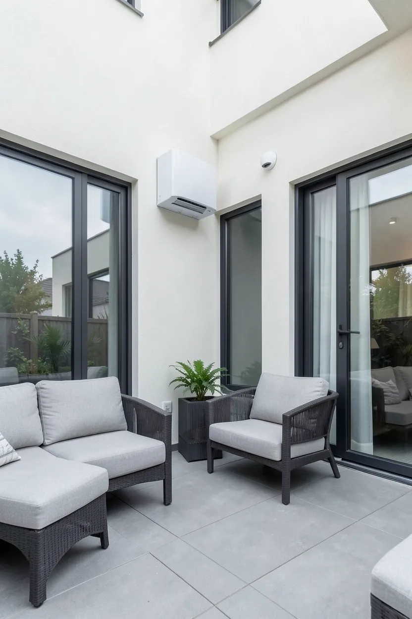 Enclosed Patio with Ductless Mini-Split Heating and Cooling
