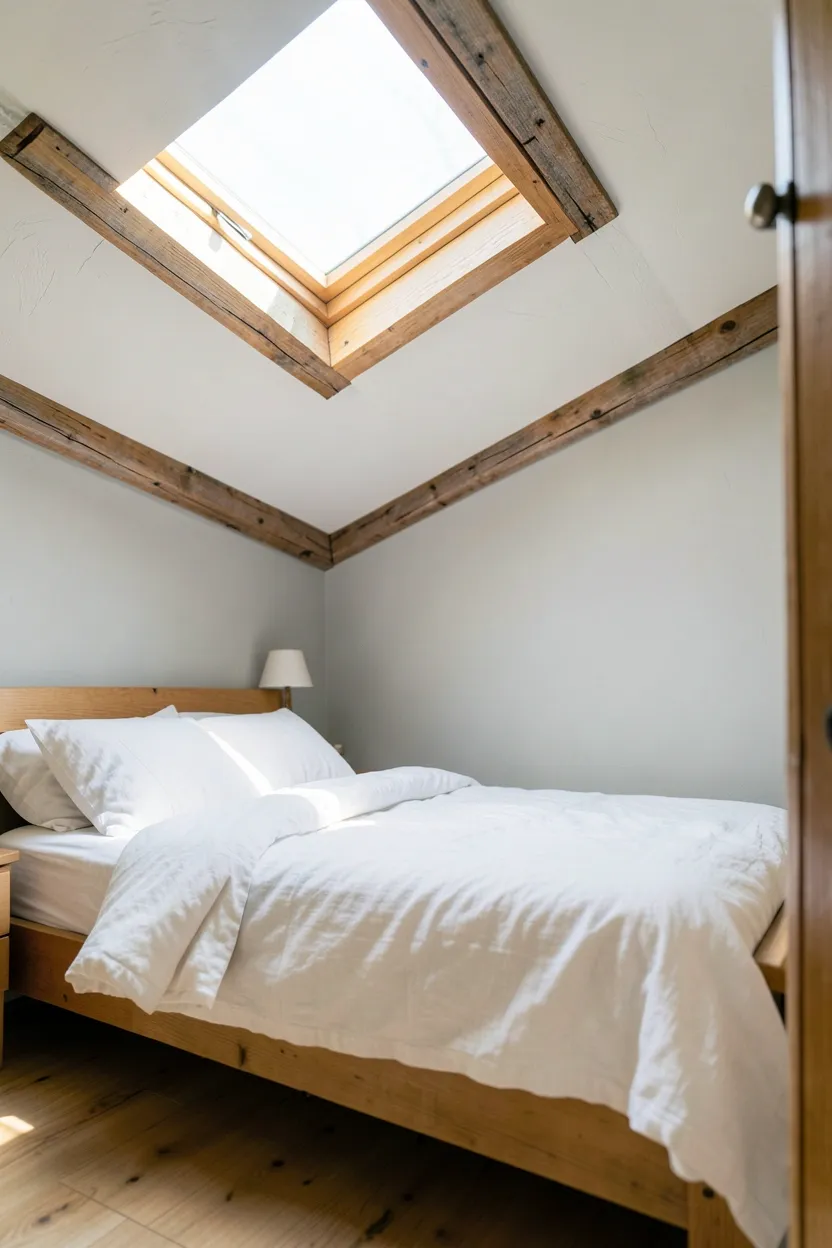 Tiny House Bedroom with Skylight for Natural Light