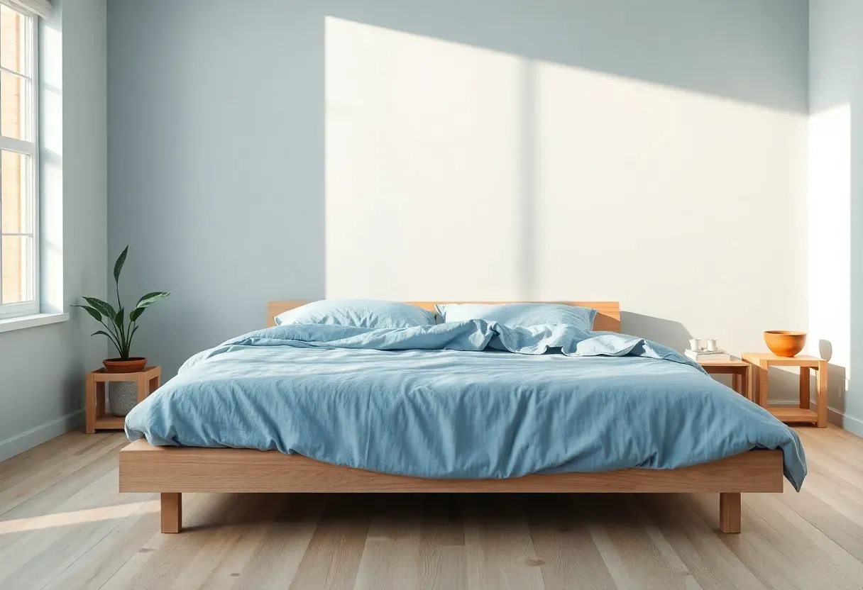 19 Japandi Blue Bedroom Ideas: Serene Spaces Unveiled for Comfort and Visual Balance