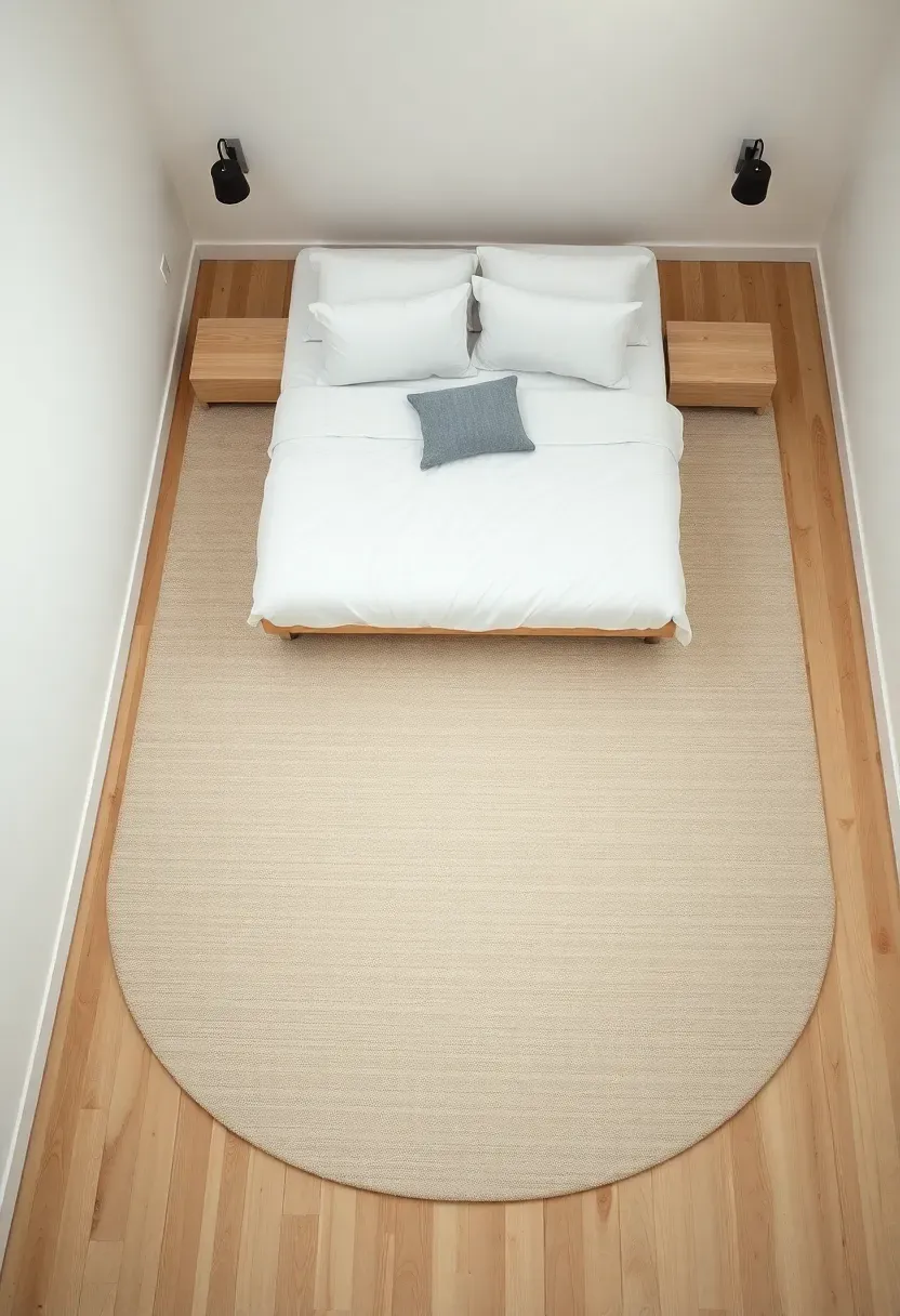 Neutral Rug to Define Zone Without Visual Weight