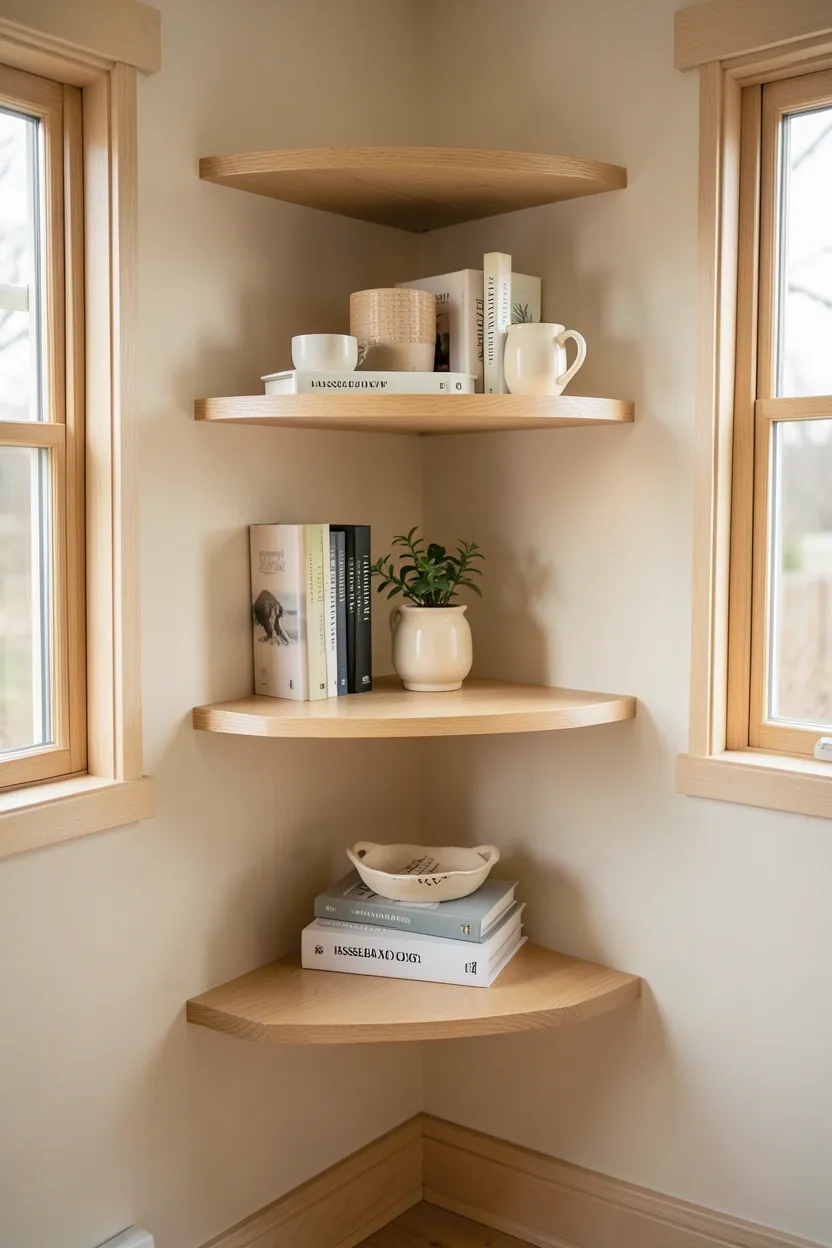 Corner Floating Shelves