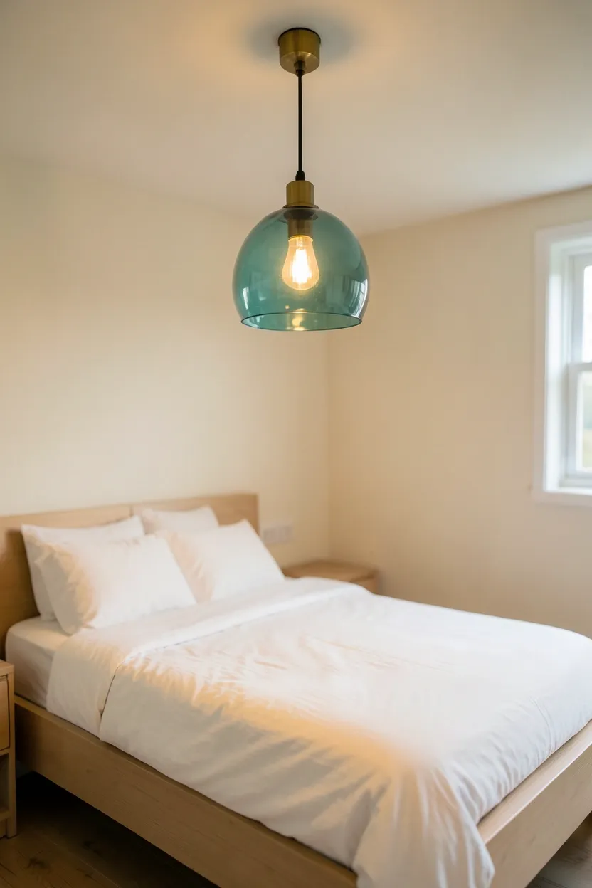 Teal Pendant Light