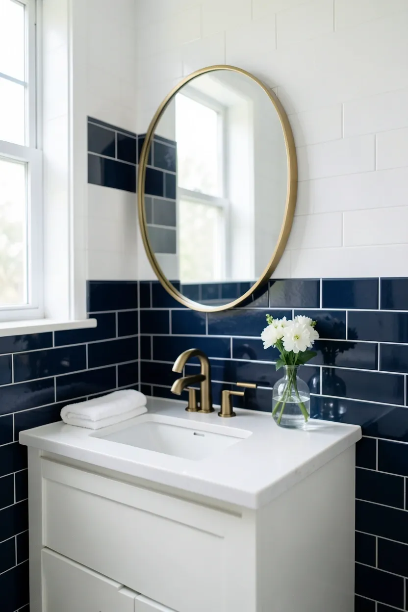 29 Blue and White Bathroom Ideas for a Fresh Look for a Calm and Modern Bathroom
