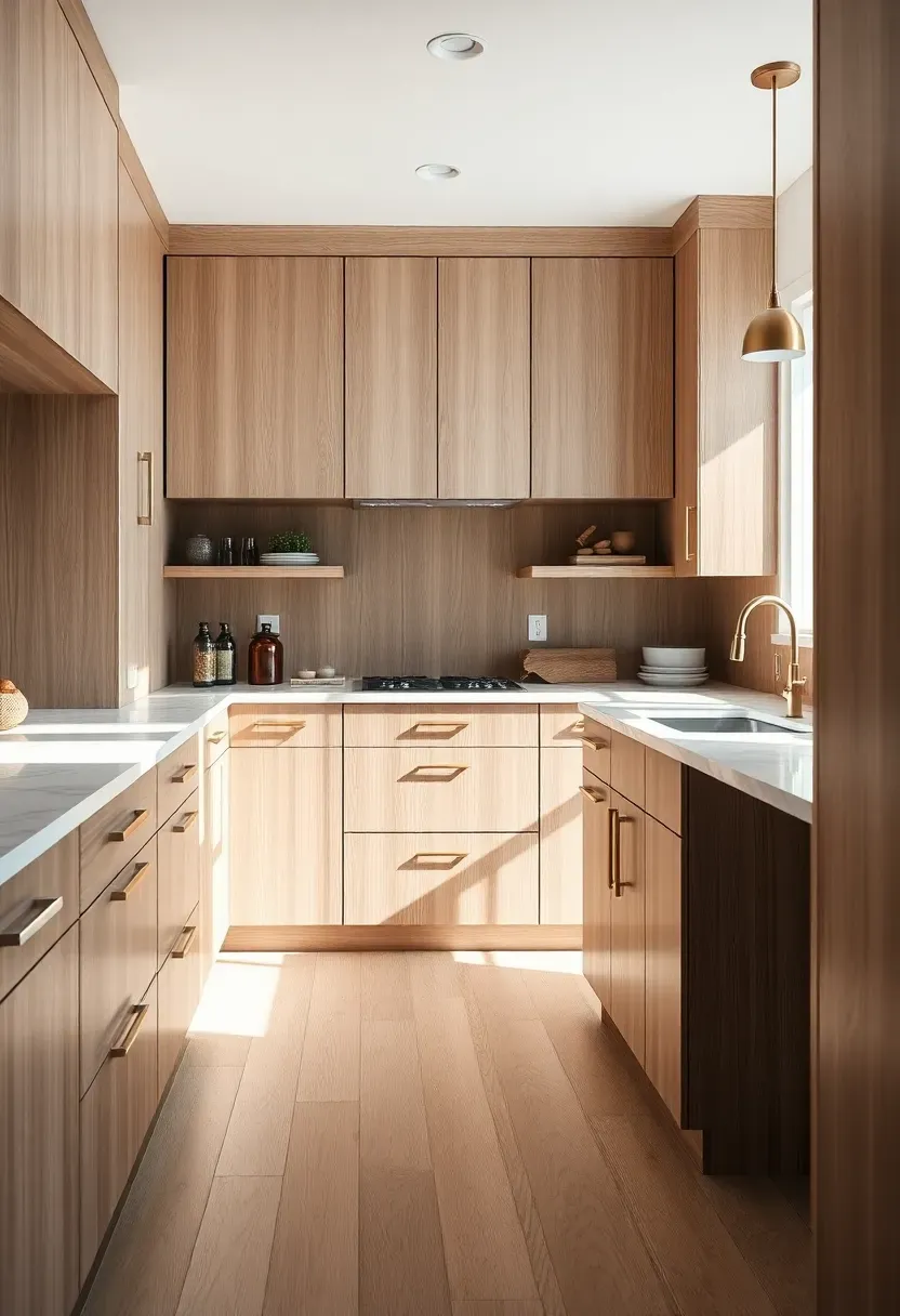 Two-tone wood kitchen