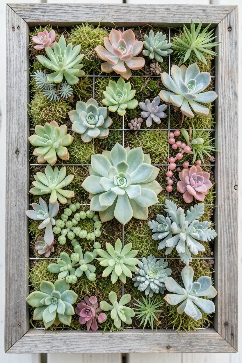 Low-Maintenance Succulent Wall