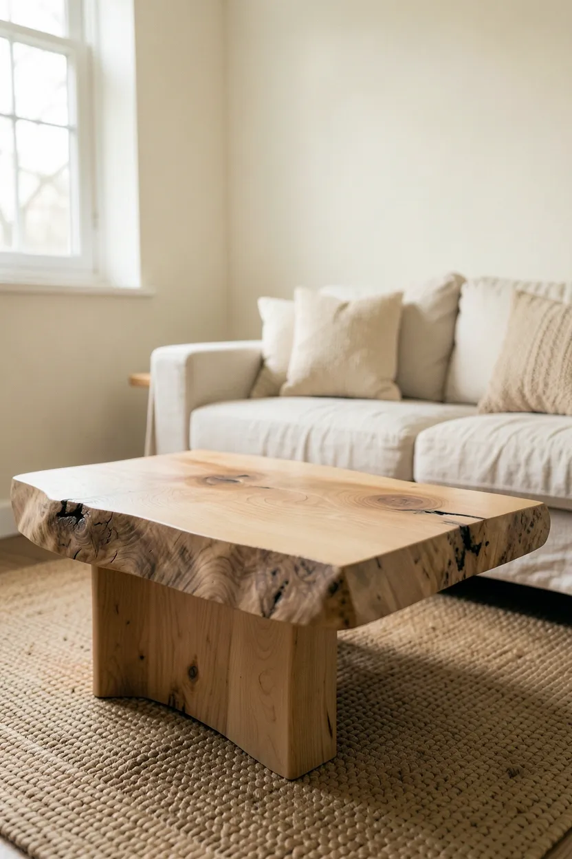 Three-layer lighting in a modern boho living room: rattan overhead fixture, ceramic-base table lamp, and linen-shade floor lamp with warm 2700K bulbs