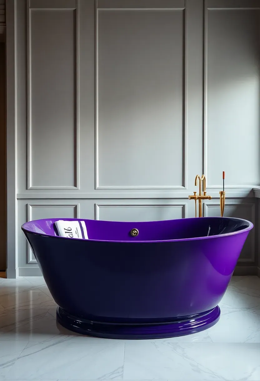 Deep Purple Freestanding Tub