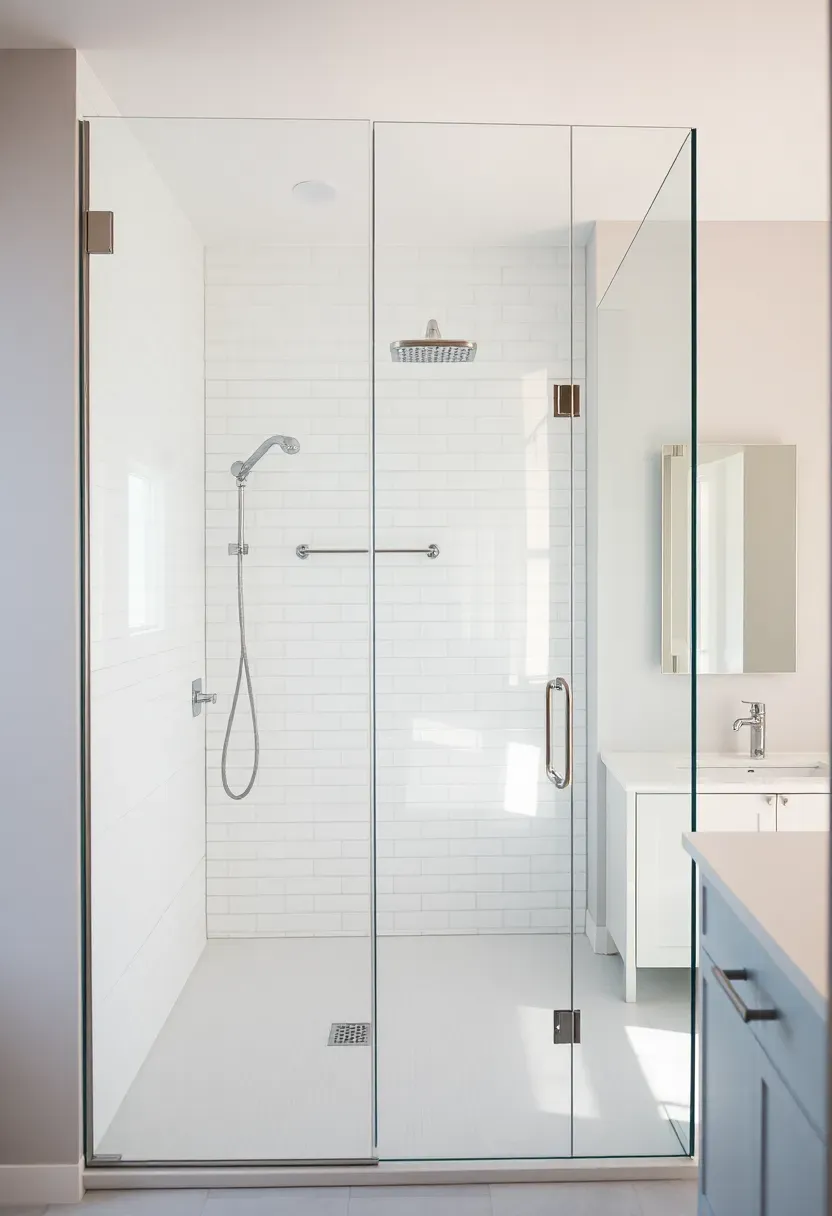 Hexagonal white peel-and-stick vinyl floor tiles installed over existing apartment bathroom linoleum — budget-friendly renter-friendly floor update