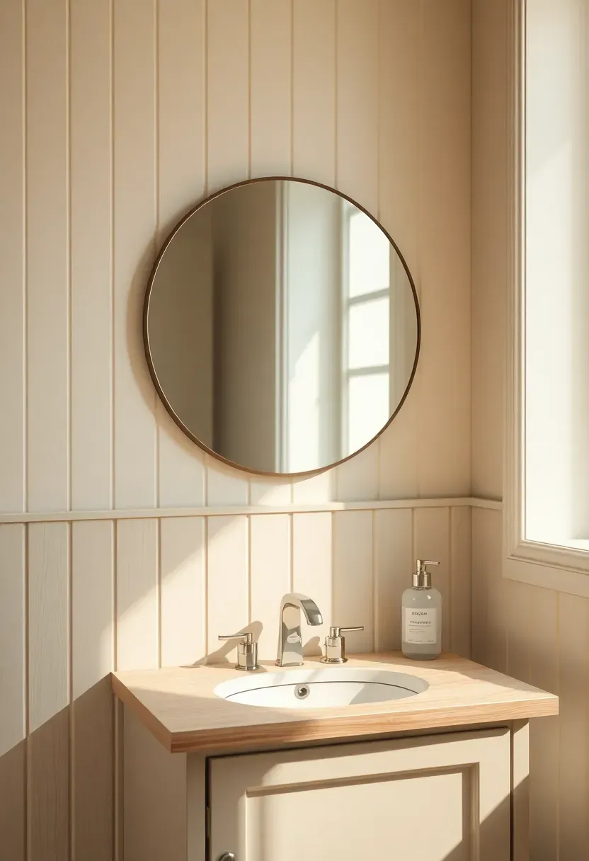 Peel-and-stick half-wall paneling