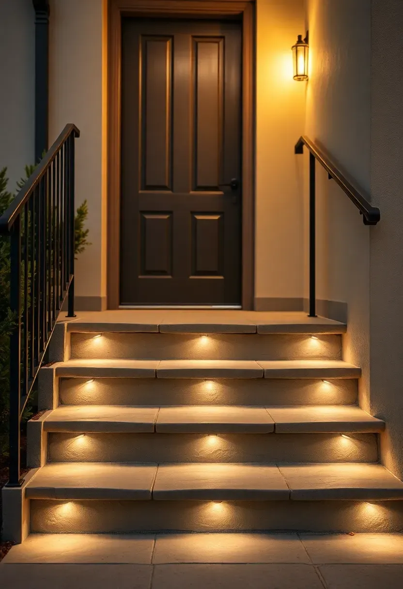 Stair riser strip lighting