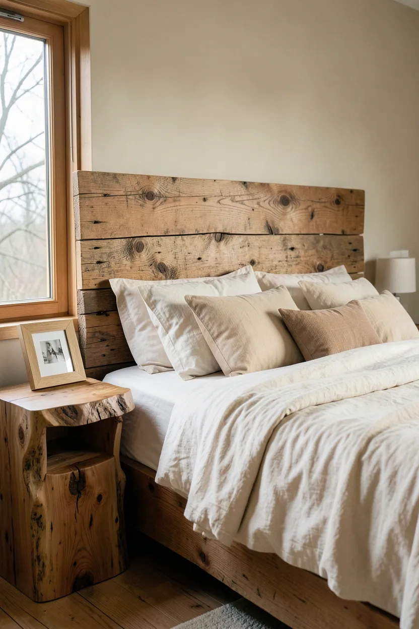 Natural Wooden Elements and Rustic Accents